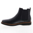 Фото #11 товара Dunham Clyde Chelsea CI2307 Mens Black Wide Leather Slip On Chelsea Boots