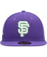 Фото #3 товара Men's Purple San Francisco Giants Lime Side Patch 59FIFTY Fitted Hat