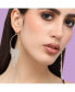 ფოტო #2 პროდუქტის Women's Silver Bling Drop Earrings