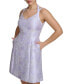 Women's V-Neck Jacquard A-Line Dress