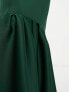 Фото #4 товара ASOS DESIGN Tall bandeau peplum hem maxi dress in dark green