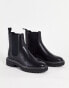 ONLY chelsea boot with contrast stitch in black