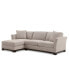 Фото #2 товара Elliot II 107" 2-Pc. Fabric Chaise Sectional Apartment Sofa, Created for Macy's