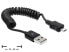 Фото #1 товара Разъем USB 2.0-A/USB micro-B 0.6m Delock - черный - 0.6 м - USB A - Micro-USB B - USB 2.0 - Male/Male