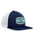 Men's Deep Sea Blue/White Seattle Kraken Foam Front Patch Trucker Snapback Hat