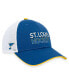 ფოტო #1 პროდუქტის Men's Blue, White St. Louis Blues Authentic Pro Alternate Jersey Adjustable Trucker Hat
