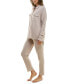 ფოტო #3 პროდუქტის Women's Ribbed Sweater-Knit Sleep Tunic