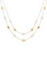 ფოტო #1 პროდუქტის Gold-Tone Imitation Pearl Layered Necklace
