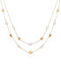 Фото #1 товара Gold-Tone Imitation Pearl Layered Necklace