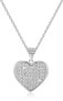 Silver necklace with heart AGS122 / 48