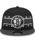 ფოტო #3 პროდუქტის Men's Black Brooklyn Nets Banded Stars 9FIFTY Snapback Hat