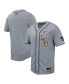 Фото #1 товара Men's Gray LSU Tigers Replica Full-Button Baseball Jersey