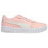 Фото #1 товара Puma Carina 2.0 Perforated Lace Up Womens Pink Sneakers Casual Shoes 38584911