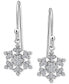 Cubic Zirconia Snowflake Drop Earrings in Sterling Silver, Created for Macy's