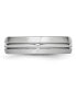 ფოტო #2 პროდუქტის Cobalt Satin and Polished Grooved Wedding Band Ring