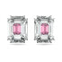 Swarovski Damen Ohrringe Chroma Ohrstecker Oktagon-Schliff, Rosa, Rhodiniert 5600627