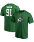 Фото #1 товара Men's Tyler Seguin Kelly Green Dallas Stars Team Authentic Stack Name and Number T-shirt