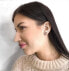 Minimalist silver earrings AGUP1425 puzetka