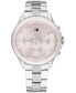 ფოტო #1 პროდუქტის Women's Multifunction Silver-Tone Stainless Steel Watch 40mm