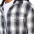 SIKSILK Plaid Hooded long sleeve shirt