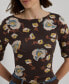 ფოტო #3 პროდუქტის Women's Floral Boat-Neck Tee