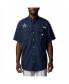 Фото #1 товара Men's Navy Dallas Cowboys Bonehead Team Button-Up Shirt