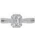 Certified Diamond Emerald-Cut Engagement Ring (7/8 ct. t.w.) in 14k White Gold featuring diamonds with the De Beers Code of Origin, Created for Macy's