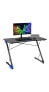 Z Shape Gaming Desk with LED Lights