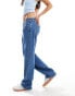 Фото #5 товара ASOS DESIGN low rise slim fit jeans in mid blue