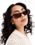 AIRE supernova slim oval sunglasses in tortoiseshell