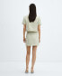 Фото #3 товара Women's Check Tweed Miniskirt