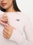 Фото #4 товара New Balance Q Speed Jacquard long sleeve top in pink