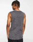 Фото #2 товара Soulstar dirty wash vest in dark grey