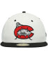 Фото #3 товара Men's White Carolina Mudcats Authentic Collection Team Alternate 59FIFTY Fitted Hat