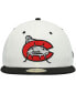 Men's White Carolina Mudcats Authentic Collection Team Alternate 59FIFTY Fitted Hat Белый, 7 1/8 - фото #3