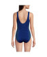 Petite Chlorine Resistant High Leg Soft Cup Tugless Sporty One Piece Swimsuit