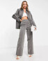 Фото #2 товара NA-KD relaxed flowy trousers in liquid silver co-ord