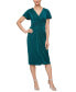 Фото #1 товара Women's Jersey V-Neck Short-Sleeve Dress