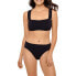 Time and Tru Women's Black Crinkle Swimsuit Top size M 8-10