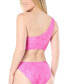 ფოტო #2 პროდუქტის Women's One-Shoulder O-Ring Bikini Top