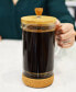 Фото #4 товара Melbourne French Press Coffee Maker with Bamboo Cork, 34 fl oz Capacity