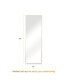 Фото #8 товара Full Length Mirror, Floor Mirror with Stand, Wall-Mounted Dressing Mirror, Bedroom Mirror with Aluminum Frame 65" x 22", Gold