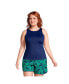 Фото #4 товара Plus Size DDD-Cup Chlorine Resistant High Neck UPF 50 Modest Tankini Swimsuit Top