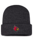 ფოტო #1 პროდუქტის Men's Charcoal Louisville Cardinals Sheer Cuffed Knit Hat