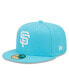 Фото #3 товара Men's Blue San Francisco Giants Vice Highlighter Logo 59FIFTY Fitted Hat