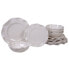 Фото #1 товара Сервировка стола Certified International Набор посуды меламиновая Perlette Cream на 12 персон