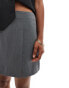 Фото #13 товара ASOS DESIGN Petite tailored mini skirt with splits in grey