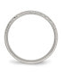 Фото #2 товара Stainless Steel Satin Criss Cross 5mm Grooved Band Ring