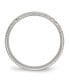 Stainless Steel Satin Criss Cross 5mm Grooved Band Ring