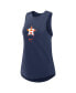 Women's Navy Houston Astros Legacy Icon High Neck Fashion Tank Top